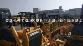 装载机柳工ZL50C堪称巨无霸，额定载重量多少？！！