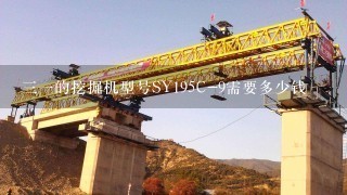 31的挖掘机型号SY195C-9需要多少钱